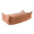 Rectangular Floor Pouf for Kids - Corduroy, 120 x 60 cm (Brick) - Tiny Tugz™