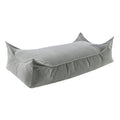 Rectangular Floor Pouf for Kids - Corduroy, 120 x 60 cm (Grey) - Tiny Tugz™