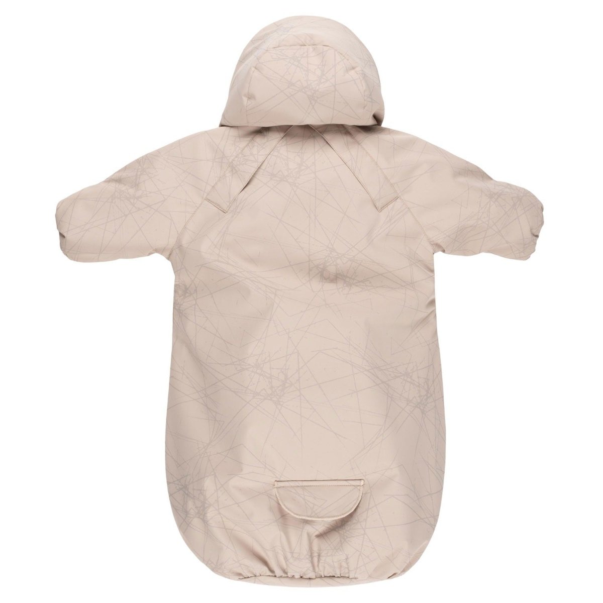 Reflective Merino Wool-Lined Spring/Autumn Bunting Pram Suit – Beige - Tiny Tugz™
