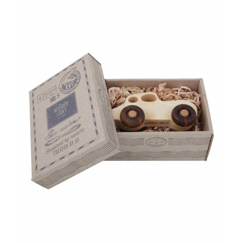 Retro Wooden Toy Car – Montessori Eco-Friendly Classic - Tiny Tugz™