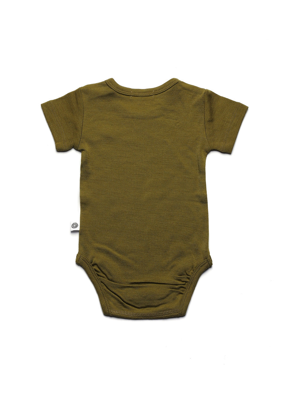 Wool Romper, Short Sleeve - Merino Wool - Fir Green