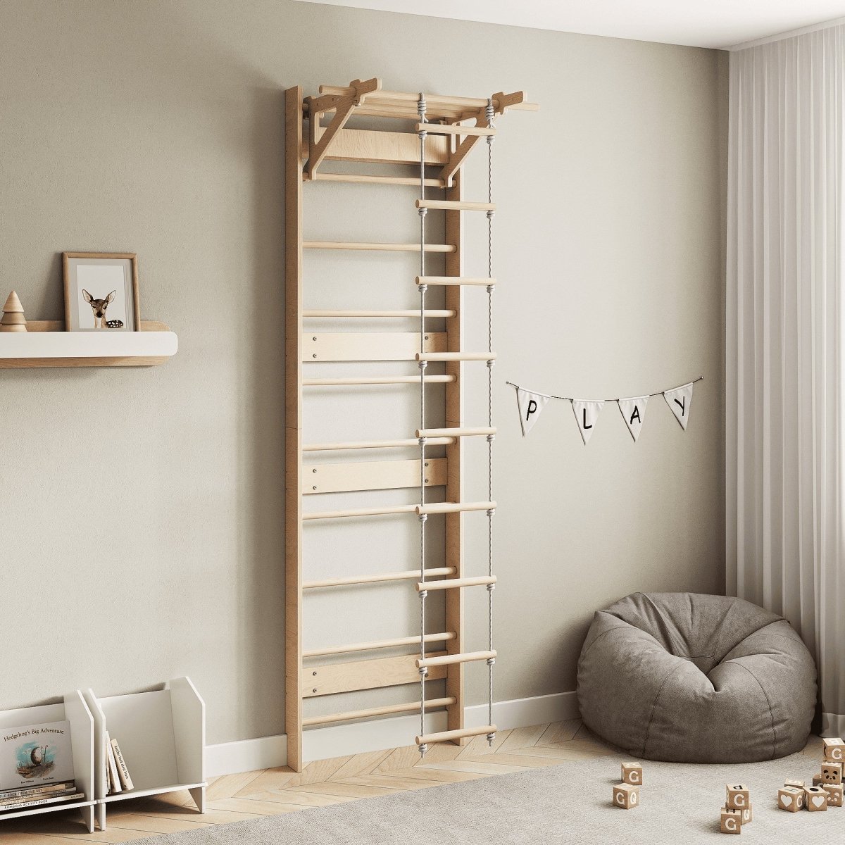 Rope Ladder Attachment for EVERGYM Wall Bars - Tiny Tugz™