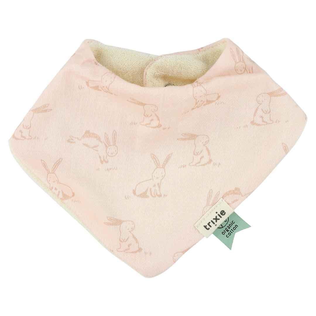 Rosy Rabbit Bandana Bibs 3-Pack – 100% Organic Cotton, Adjustable Snap Closure (0m+) - Tiny Tugz™