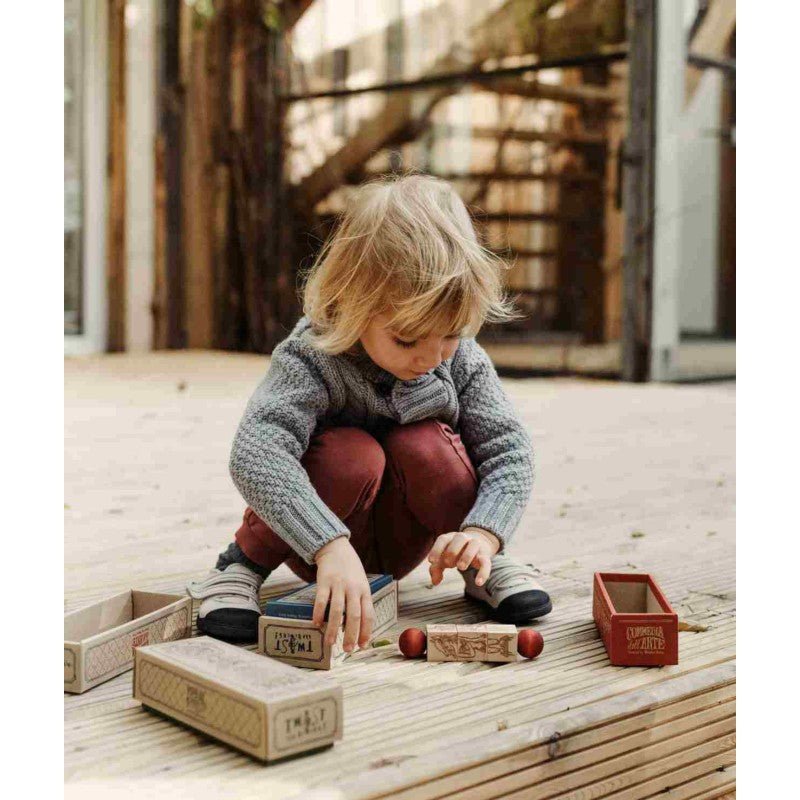 Rotating Wooden Puzzle - Commedia Dell'Arte (Colourful) - Tiny Tugz™