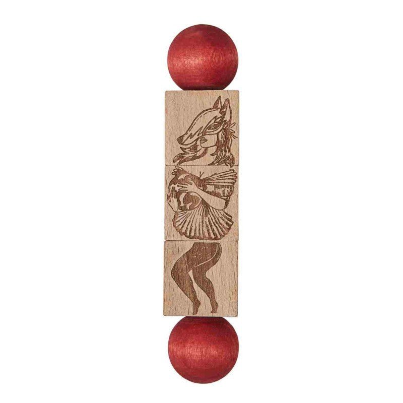 Rotating Wooden Puzzle - Commedia Dell'Arte (Colourful) - Tiny Tugz™