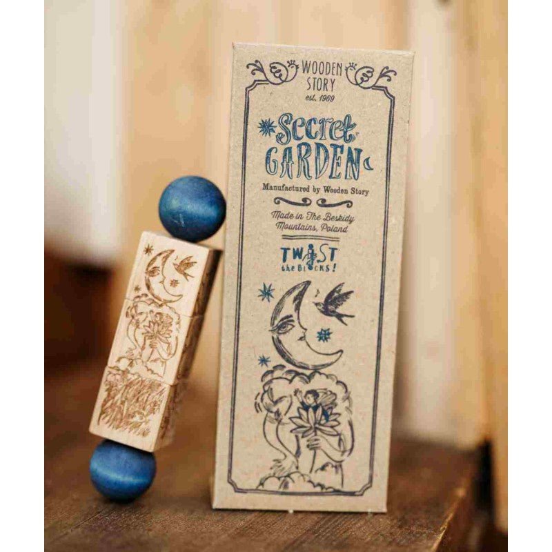 Rotating Wooden Puzzle - Secret Garden (Colourful) - Tiny Tugz™