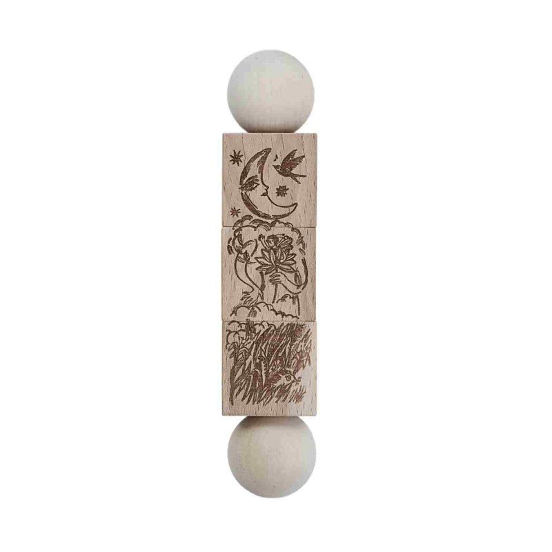 Rotating Wooden Puzzle - Secret Garden (Natural) - Tiny Tugz™