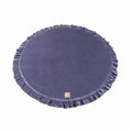 Round Velvet Play Mat for Babies & Children (Blue-Grey) - Tiny Tugz™