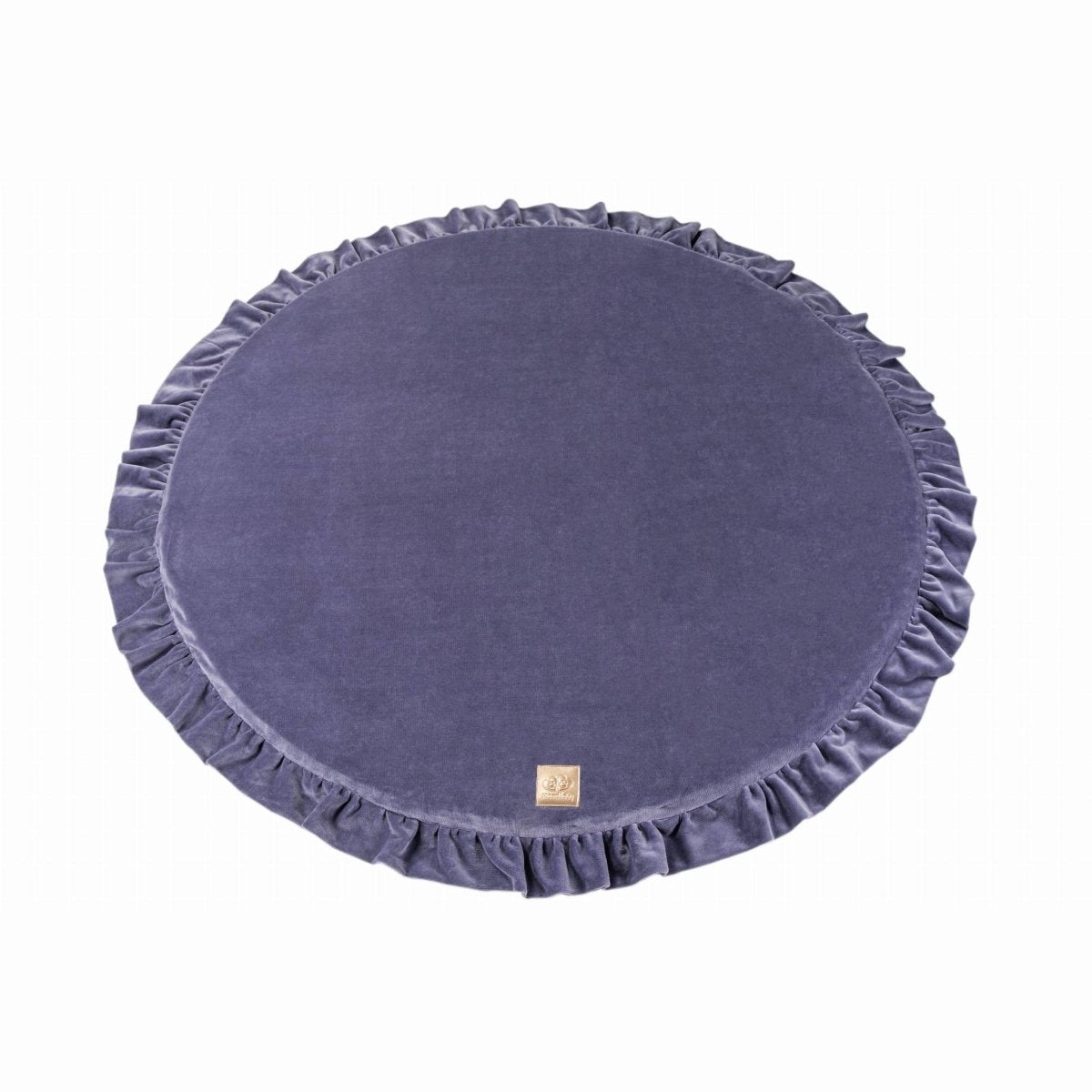 Round Velvet Play Mat for Babies & Children (Blue-Grey) - Tiny Tugz™