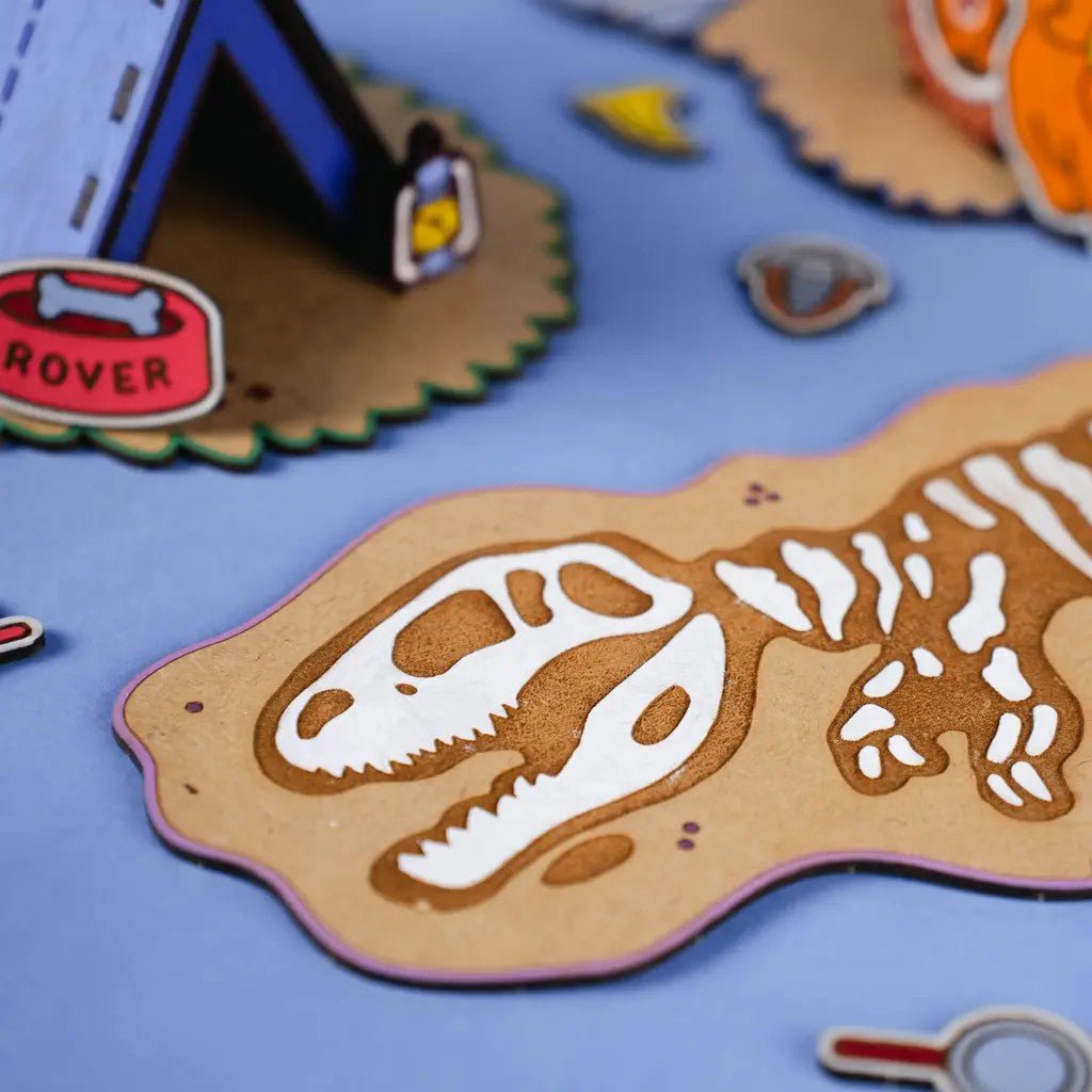 Rover's Expedition - Colour-Your-Own Wooden Play Set - Tiny Tugz™