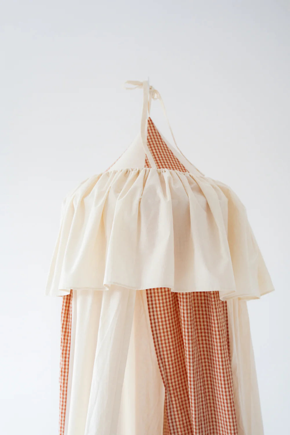 Rusty Check Circus Muslin Cotton Bed Canopy for Babies & Kids (0–6y)