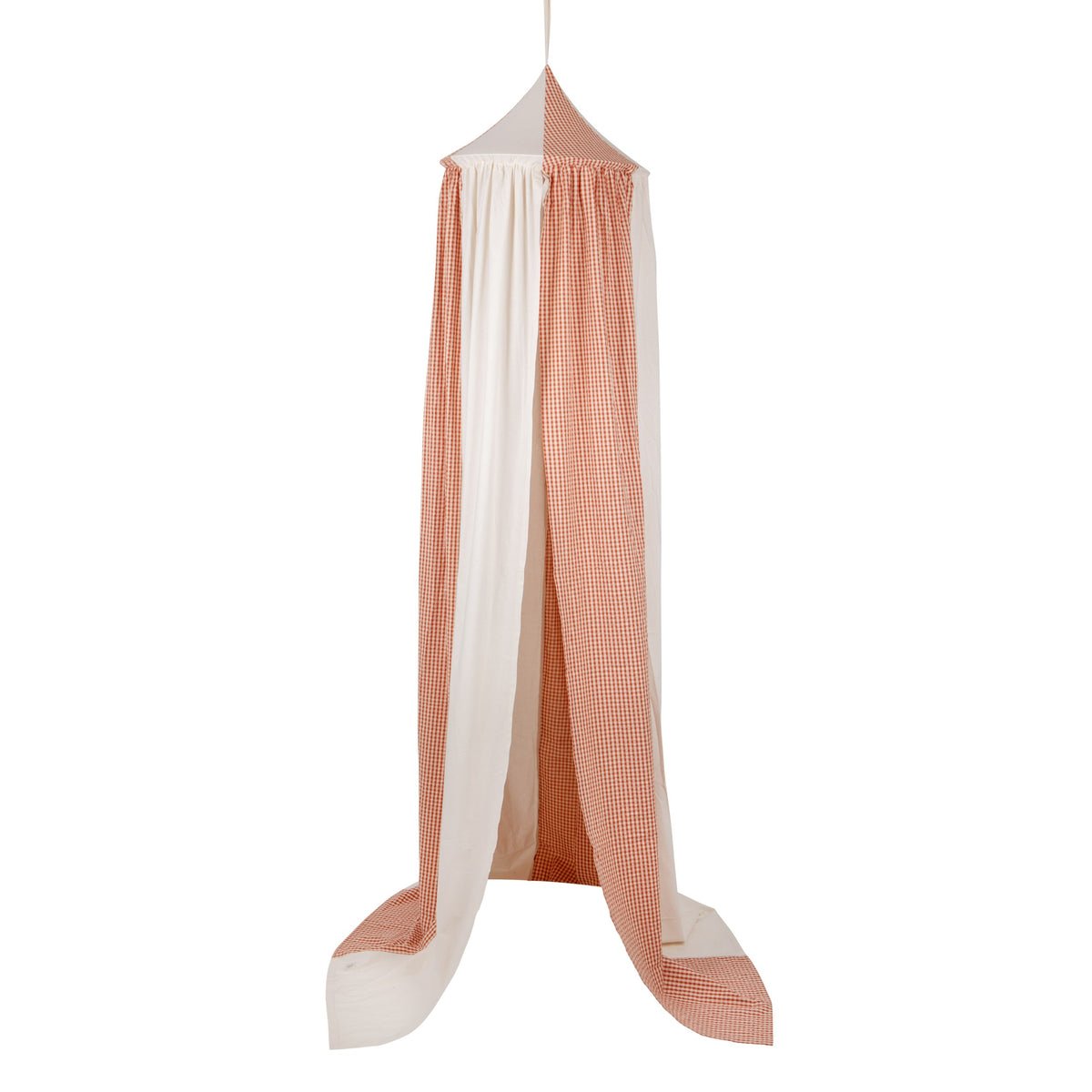 Rusty Check Circus Muslin Cotton Bed Canopy for Babies & Kids (0–6y) - Tiny Tugz™