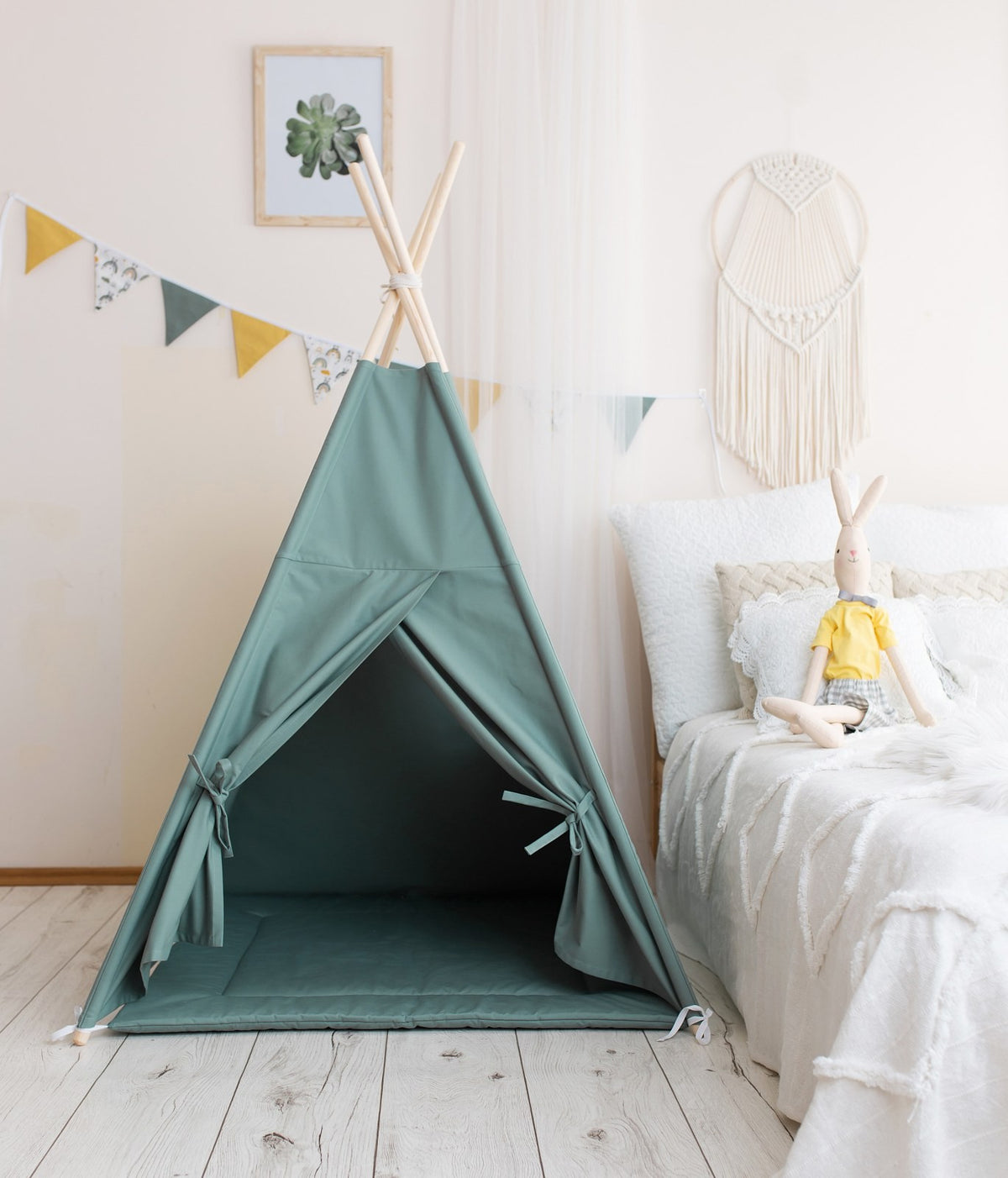 Sage Teepee Tent – OEKO-TEX® certified cotton teepee tent, handmade in Poland