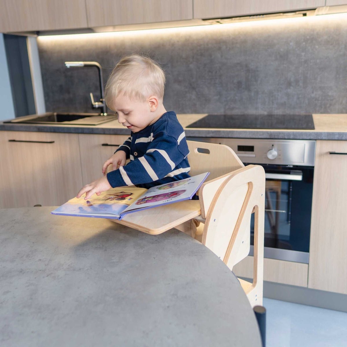 Securestep™ 4-in-1 Montessori Kitchen Tower & High Chair Combo (6M–6Y) - Tiny Tugz™