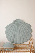 Shell Play Mat (Mint) – Velvet & Cotton, Handmade - Tiny Tugz™