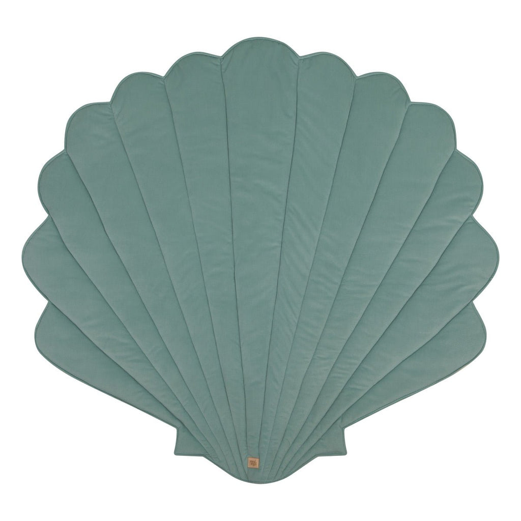 Shell Play Mat (Mint) – Velvet & Cotton, Handmade - Tiny Tugz™
