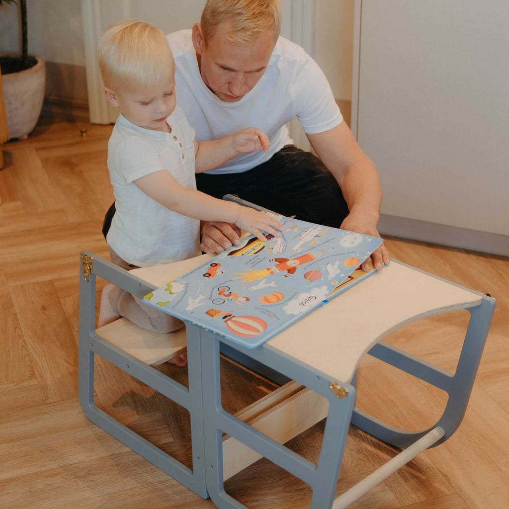 Sleekstep™ 2-in-1 Montessori Kitchen Tower for Toddlers (18M–6Y) - Tiny Tugz™