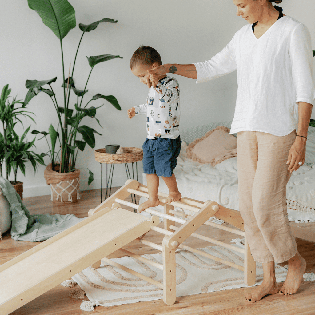 Slide & Climbing Ramp - Add-On for Pikler Triangles & CUBITRI® - Tiny Tugz™