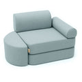 Small Indoor & Outdoor Kids Sofa Outzy, 4 Pieces - UV & Splash Resistant, 60 x 60 cm (Cloudberry Sky Blue) - Tiny Tugz™