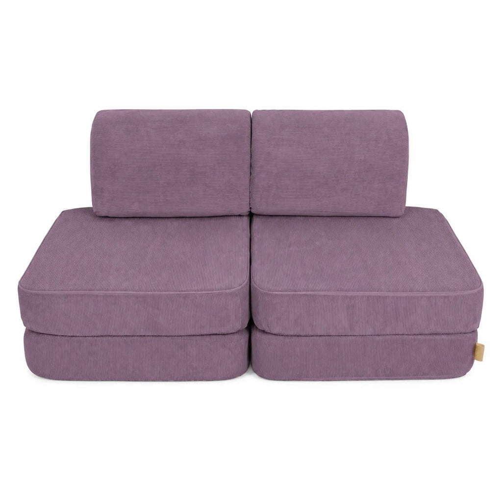 MeowBaby Small Modular Sofa for Kids - Slimcord Lavender