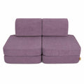 MeowBaby Small Modular Sofa for Kids - Slimcord Lavender