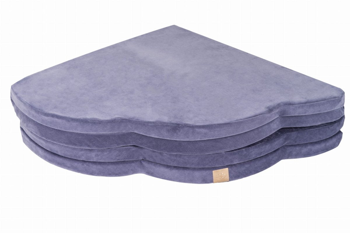 Soft Cloud Play Mat for Babies & Children — Velvet (Blue-Grey) - Tiny Tugz™