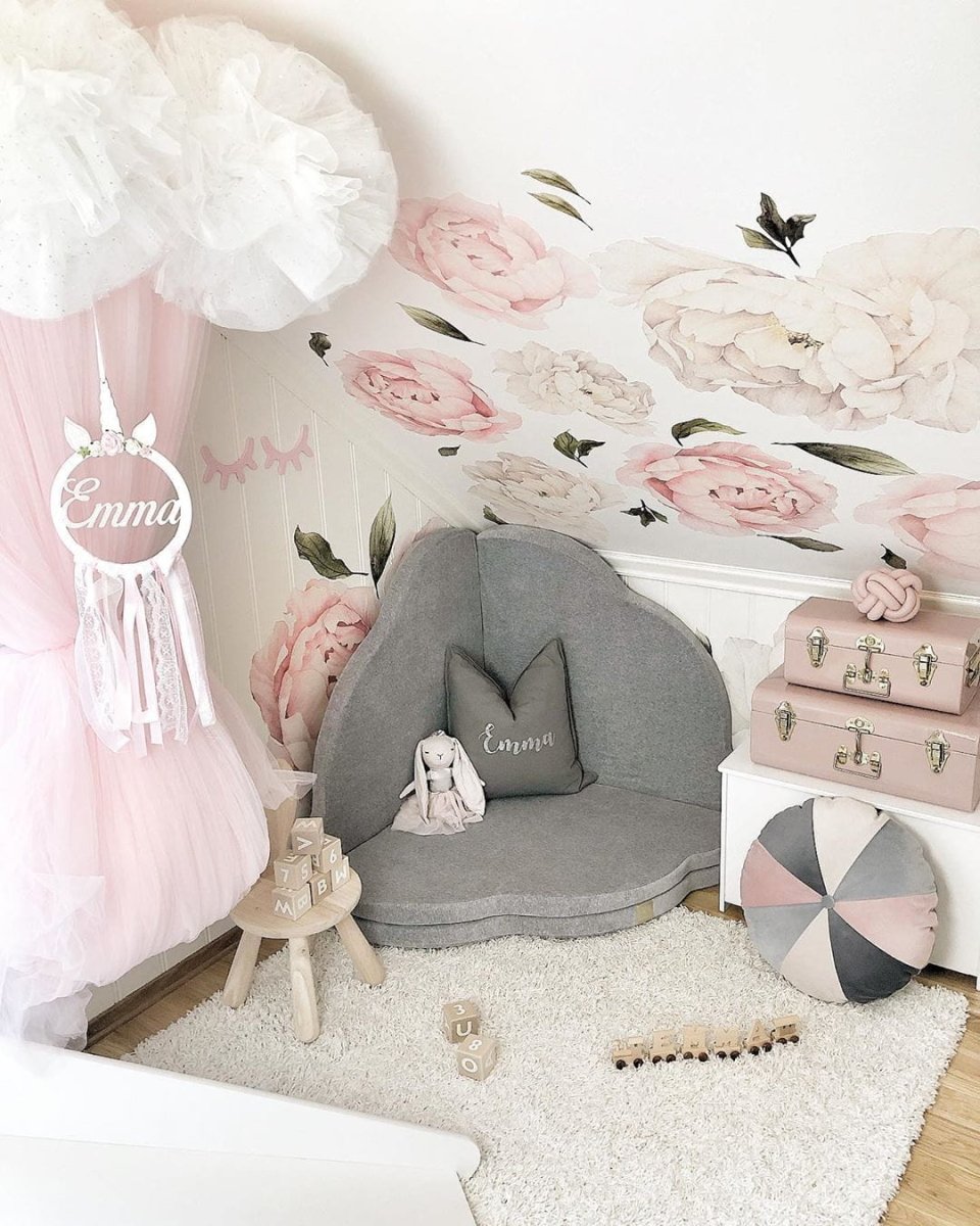 Soft Cloud Play Mat for Babies & Children — Velvet (Light Grey) - Tiny Tugz™