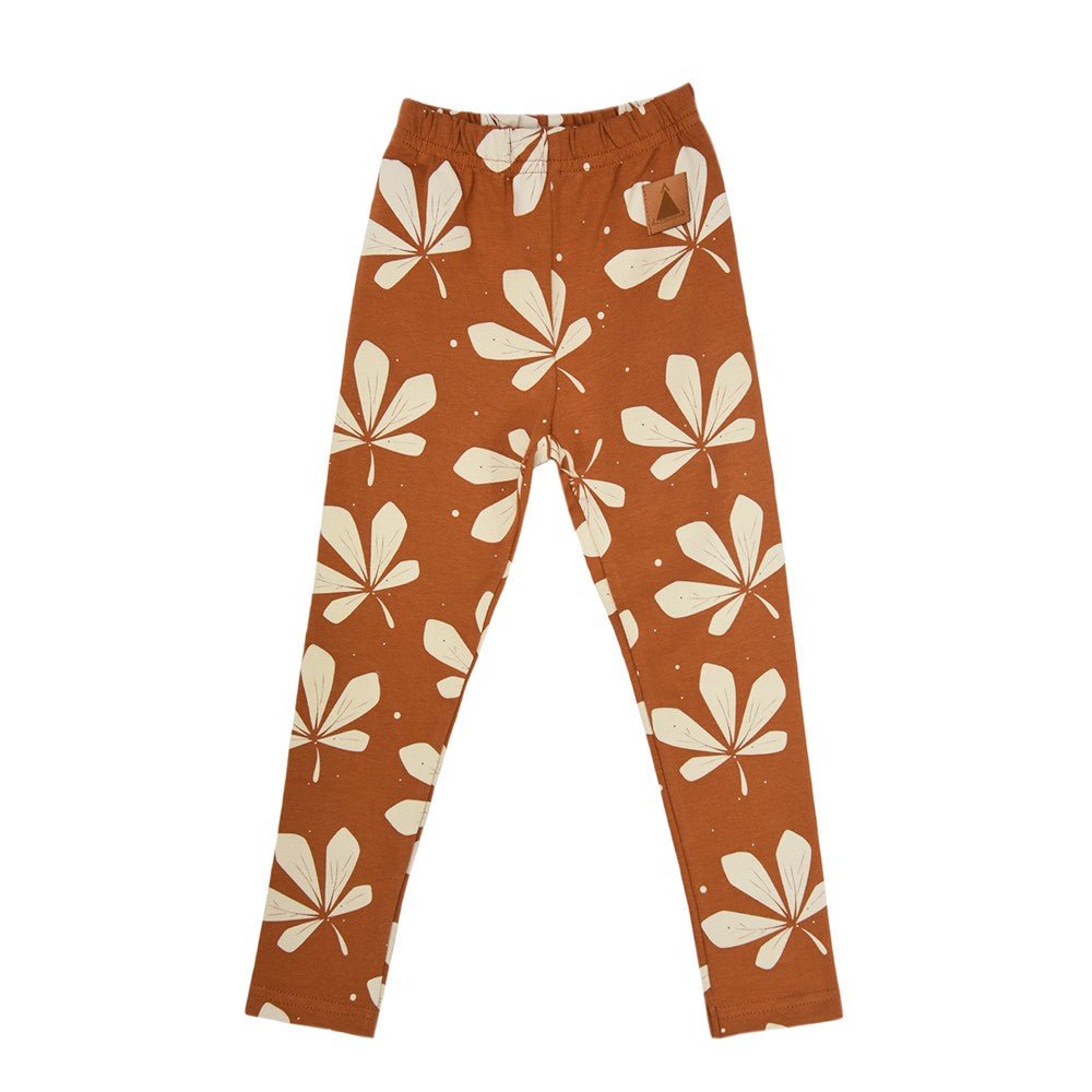 Soft Cotton Leggings for Toddlers & Kids (Chestnut) - Tiny Tugz™