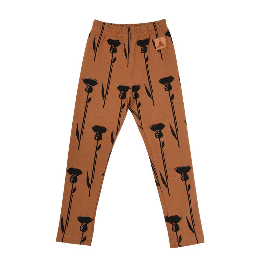 Soft Cotton Leggings for Toddlers & Kids (Thistles) - Tiny Tugz™