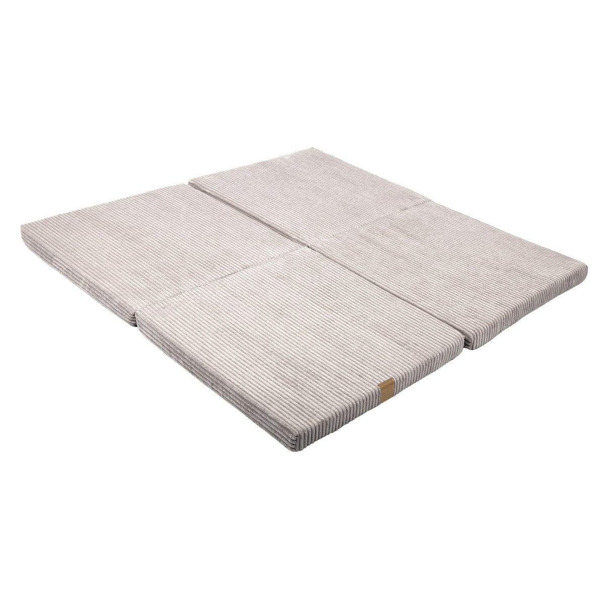 Soft Square Play Mat for Babies & Children — Cotton & Corduroy (Ecru) - Tiny Tugz™