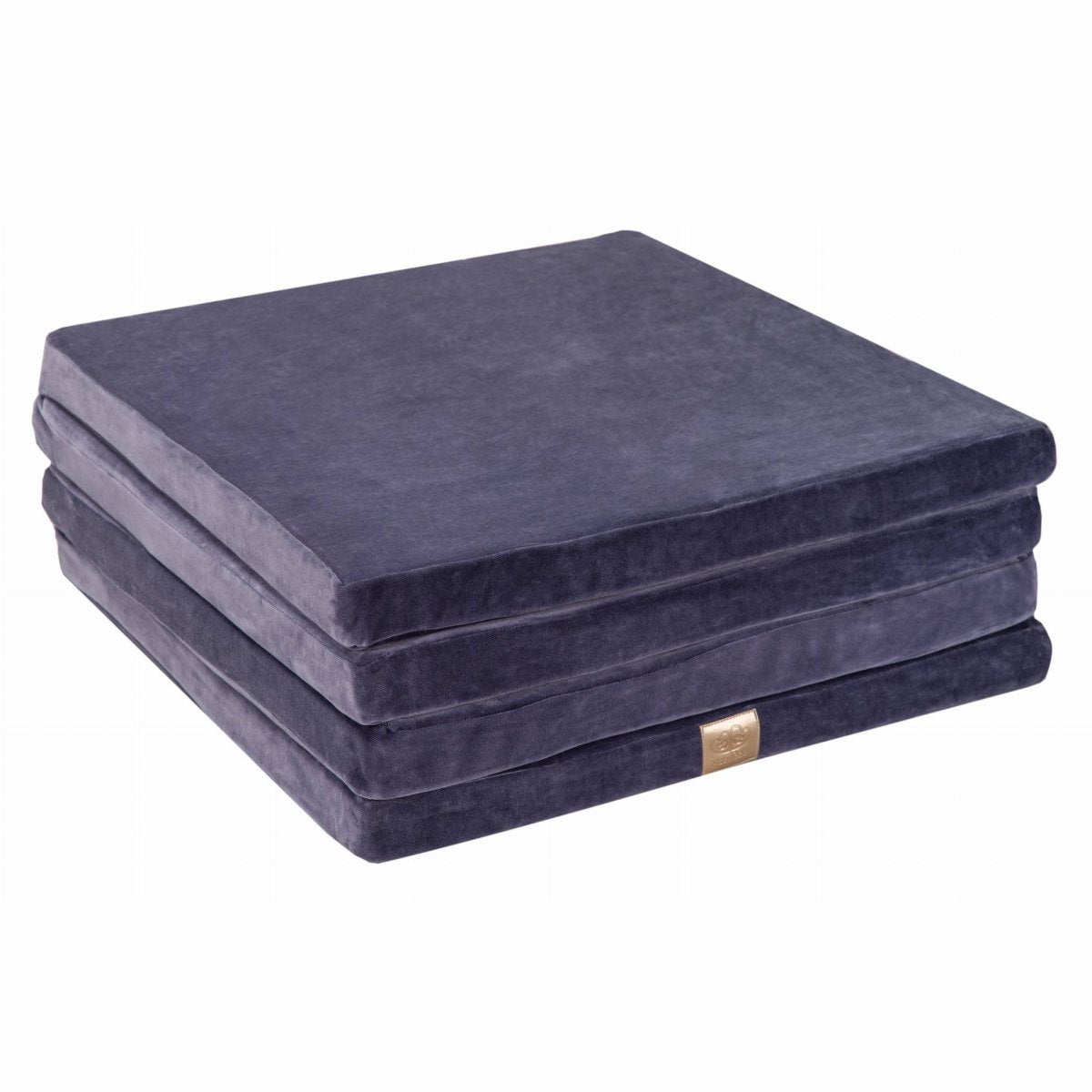 Soft Square Play Mat for Babies & Children — Velvet (Blue-Grey) - Tiny Tugz™