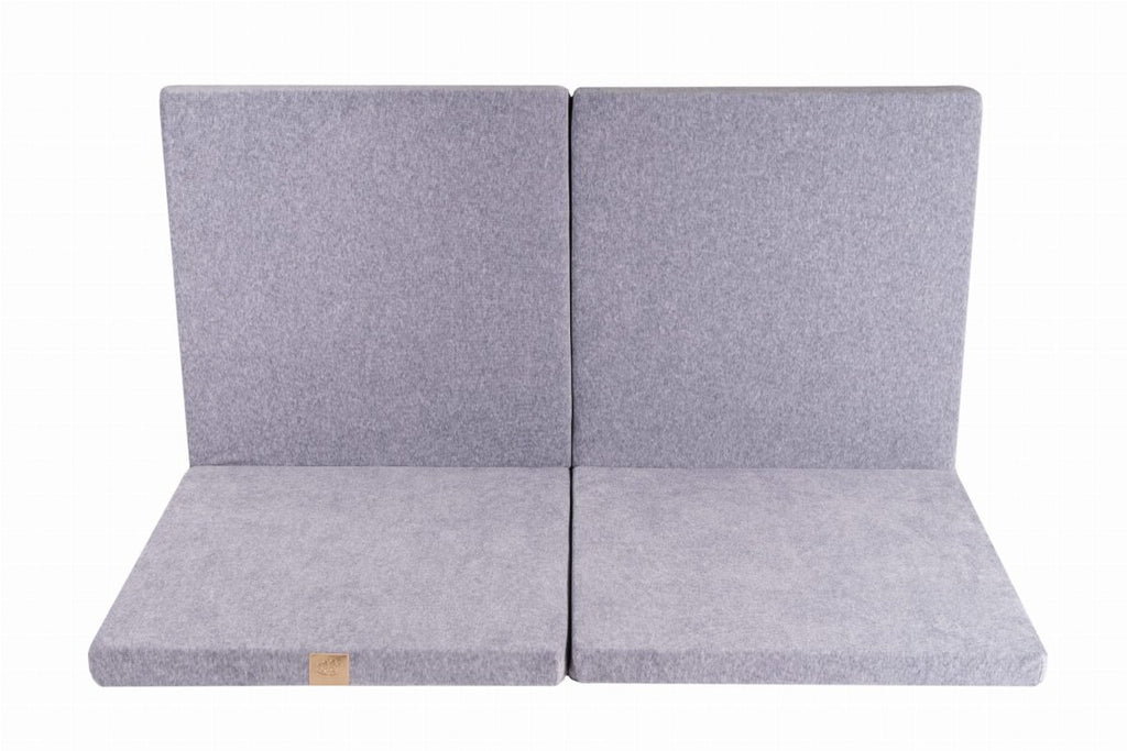 Soft Square Play Mat for Babies & Children — Velvet (Light Grey) - Tiny Tugz™