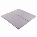 Soft Square Play Mat for Babies & Children — Velvet (Light Grey) - Tiny Tugz™