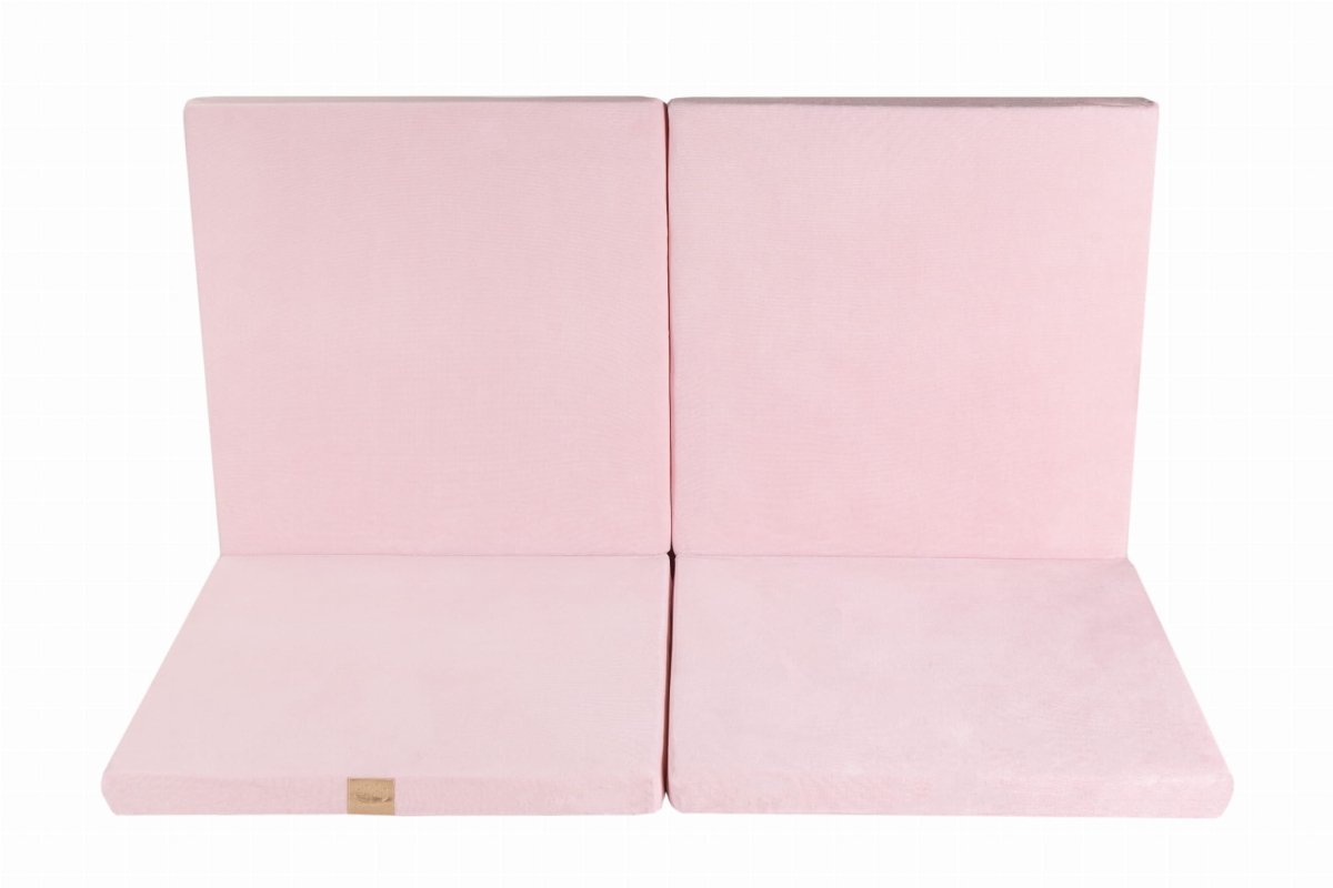 Soft Square Play Mat for Babies & Children — Velvet (Pink) - Tiny Tugz™