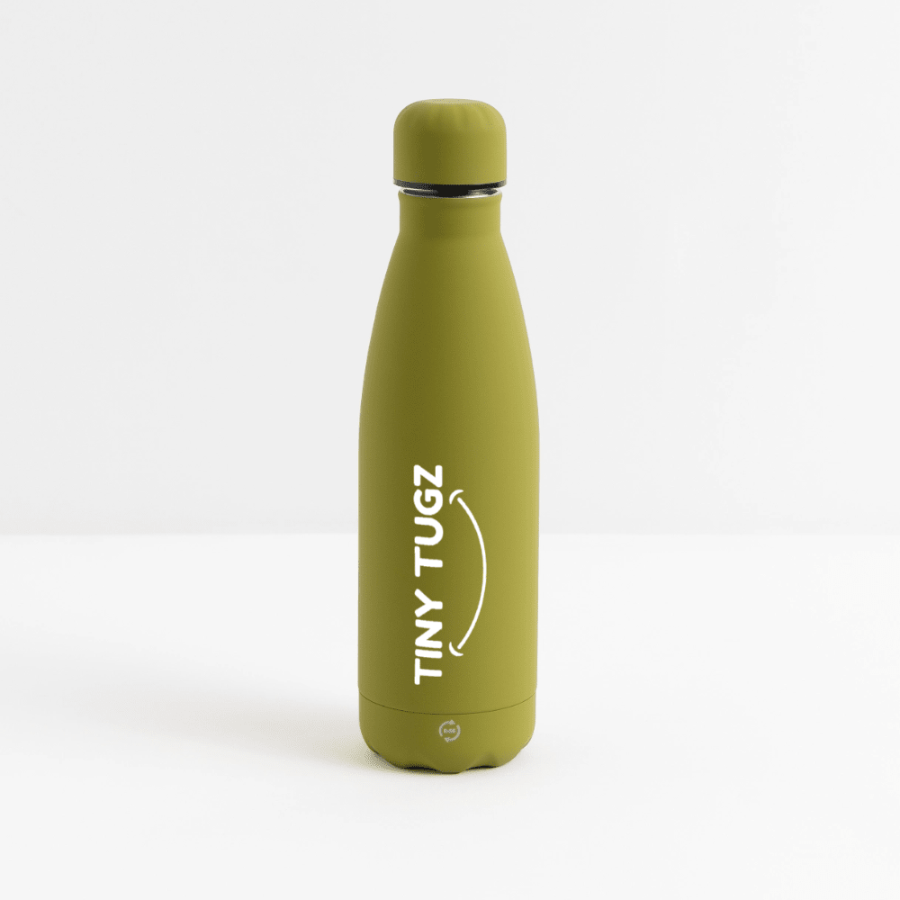 Soft Touch Recycled Stainless Steel Water Bottle - Tiny Tugz™