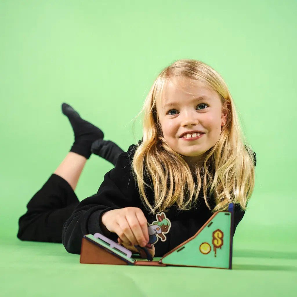 Spark & Loud - Colour-Your-Own Wooden Skatepark Play Set - Tiny Tugz™
