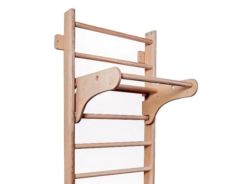 Sportbaby Universal 2 Wooden Wall Bars with Pull-Up Bar & Rope Accessories - Tiny Tugz™