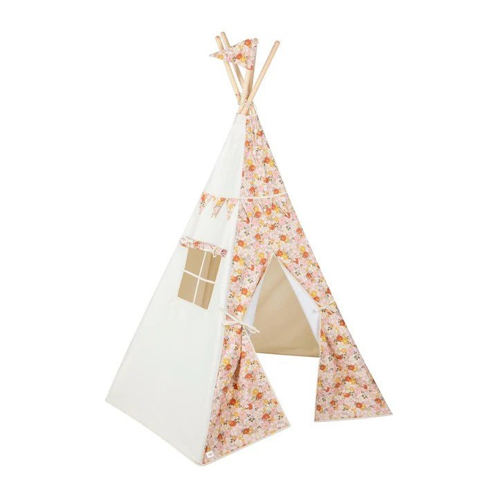 Spring Garden Cotton Teepee Tent for Kids & Toddlers (3y+) - Tiny Tugz™