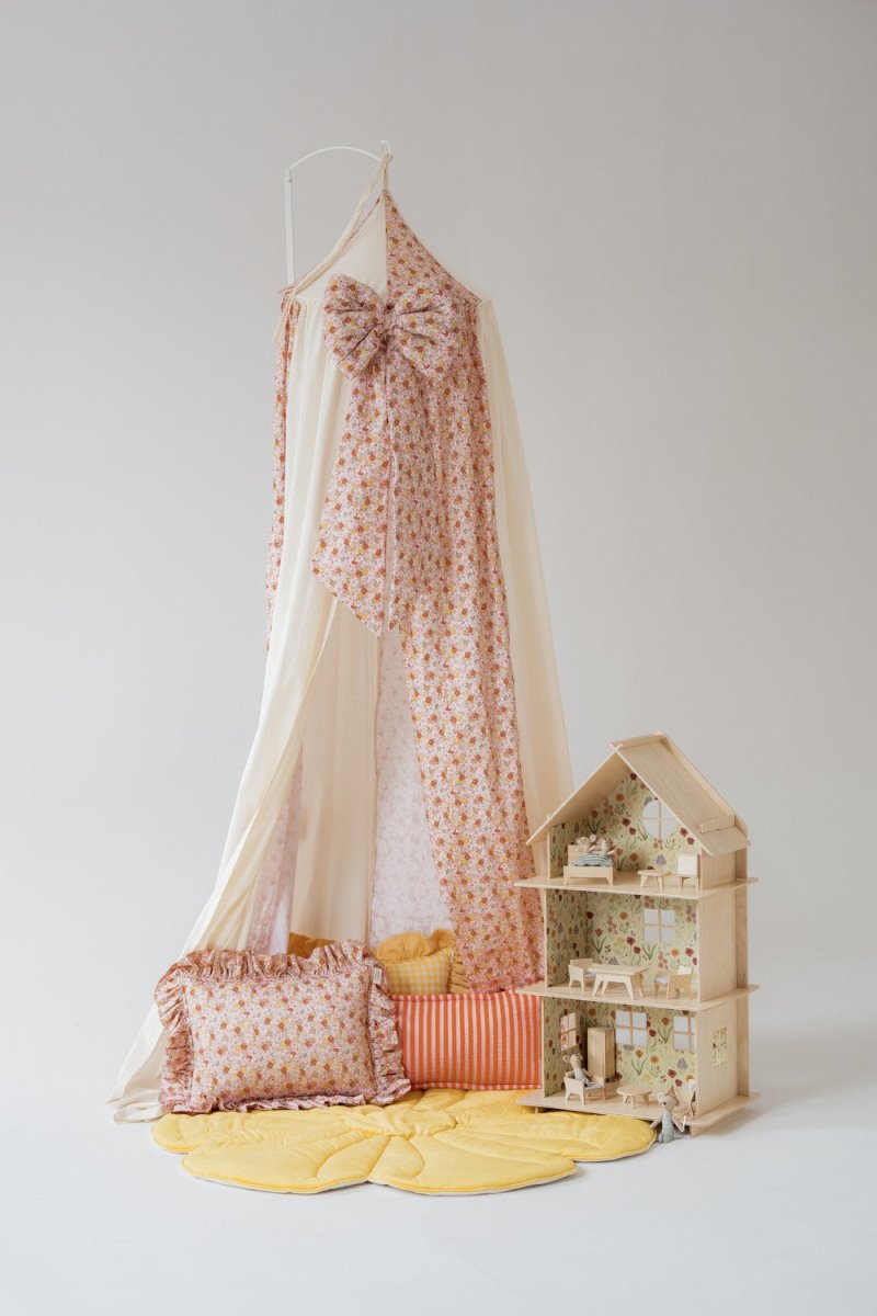 Spring Garden Muslin Cotton Bed Canopy for Babies & Kids (0–6y) - Tiny Tugz™