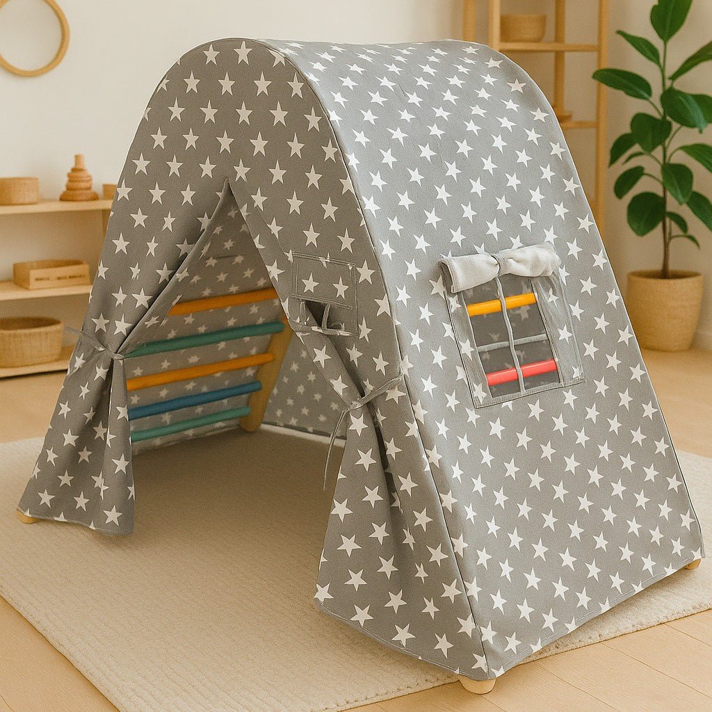 Star-Pattern Play Tent Cover for Flexi Climbing Frame L - Tiny Tugz™