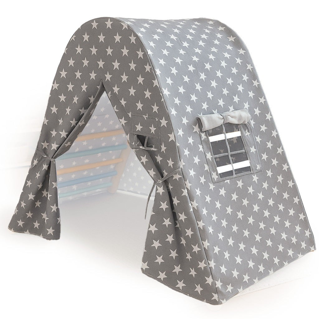 Star-Pattern Play Tent Cover for Flexi Climbing Frame L – handmade star-pattern tent cover, made in Czech Republic