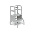 STEP UP Montessori Learning Tower - Adjustable Height - Grey - Tiny Tugz™