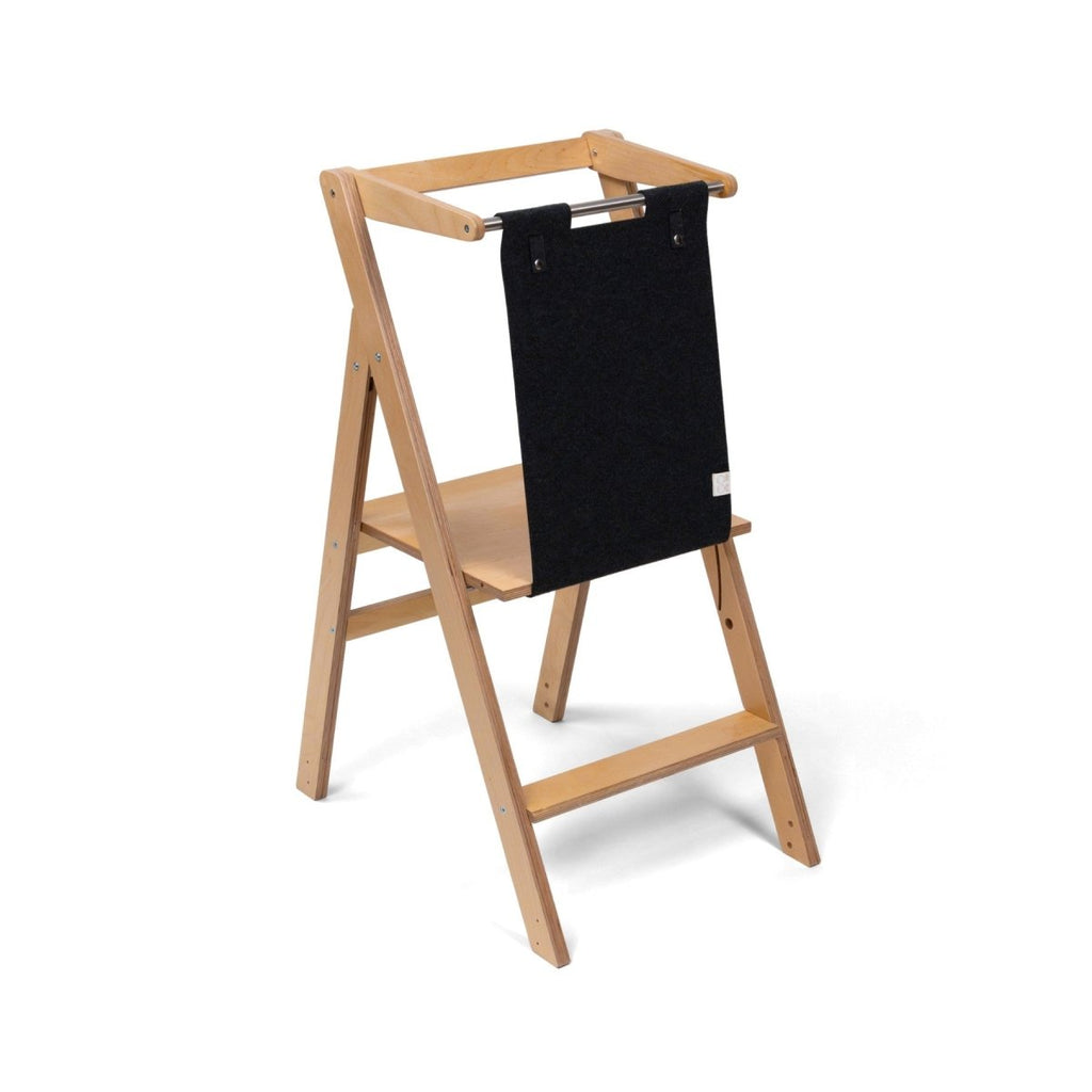STEP'n'FOLD Foldable Montessori Learning Tower - Natural Wood - Tiny Tugz™