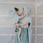 Surfbear Kids Bath Poncho - Green
