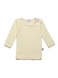 Wool Baby Sweater / Long-Sleeve Shirt - Merino Wool - Natural