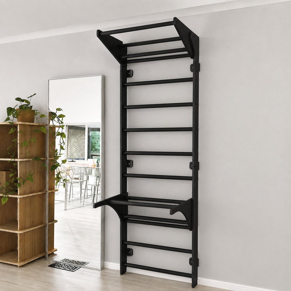Swedish Ladder with Pull-Up Bar and Dips Bar - Tiny Tugz™
