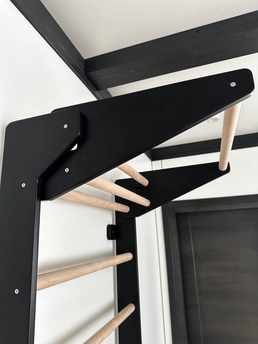 Swedish Ladder with Pull-Up Bar and Dips Bar - Tiny Tugz™