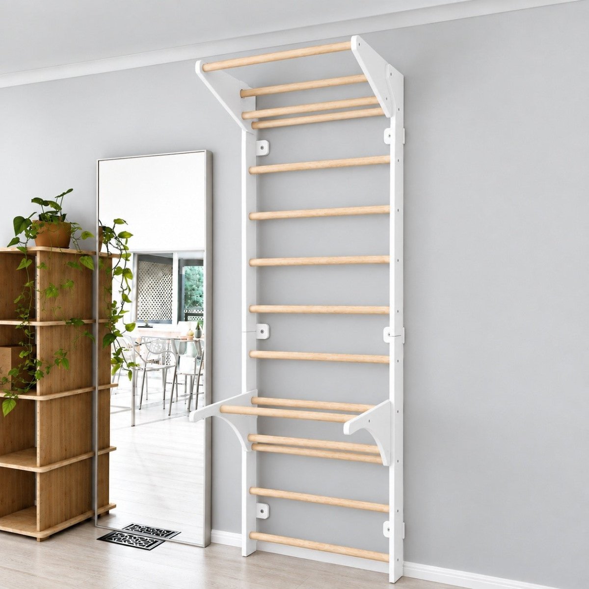 Swedish Ladder with Pull-Up Bar and Dips Bar - Tiny Tugz™