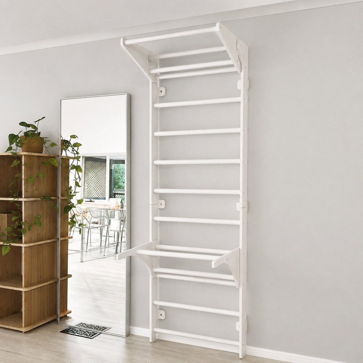 Swedish Ladder with Pull-Up Bar and Dips Bar - Tiny Tugz™
