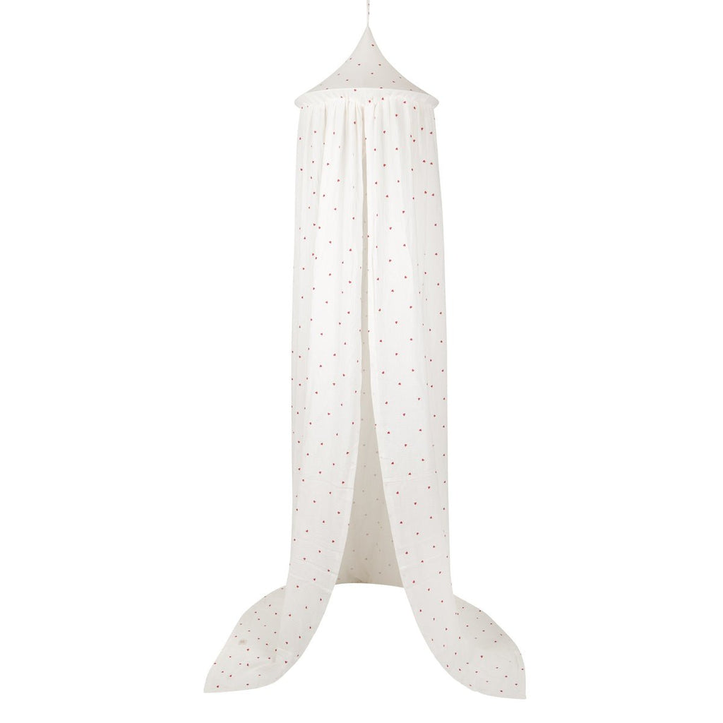 Sweet Hearts Muslin Cotton Bed Canopy for Babies & Kids (0–6y) - Tiny Tugz™